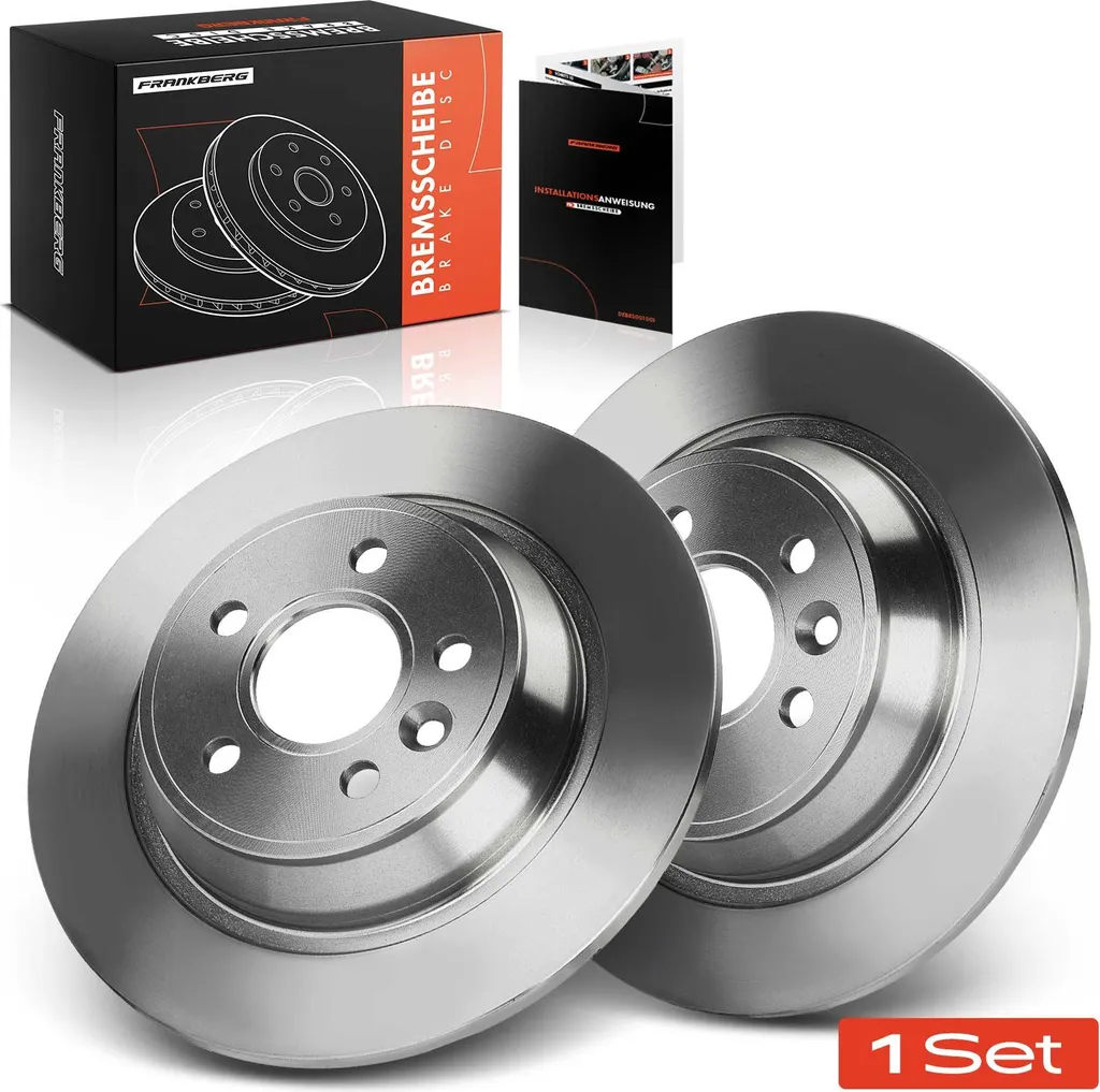 Paire de Disques de Frein Arrière Pleins pour Mondeo IV et Kuga I Van