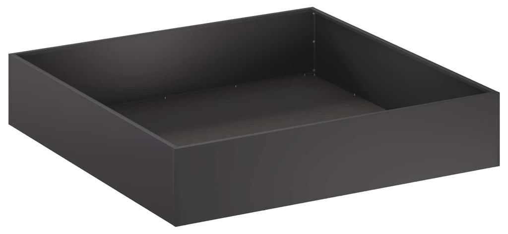 vidaXL Zahradní květináč, černý, 100 x 100 x 20 cm Obrázek produktu 