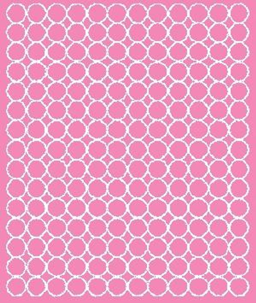 Runde Aufkleber, 1,5 cm Durchmesser, 180 Stück, rosa matt