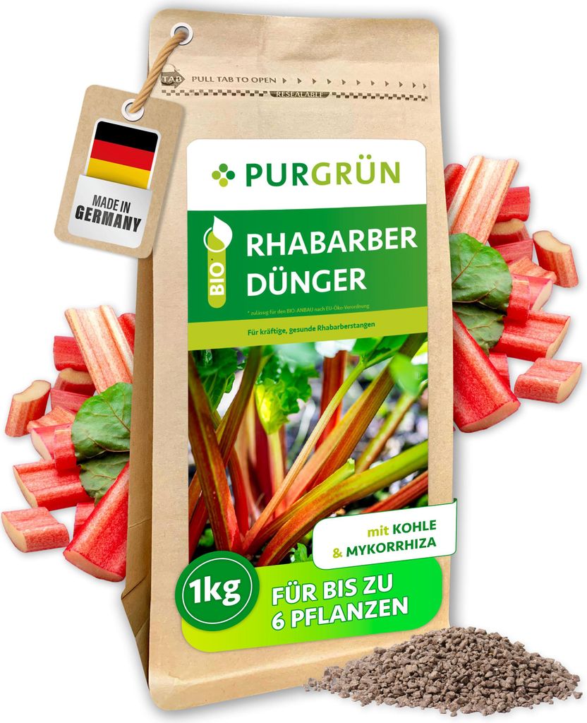 Purgrün -Rhabarber-Dünger 1 kg, Produktbild 