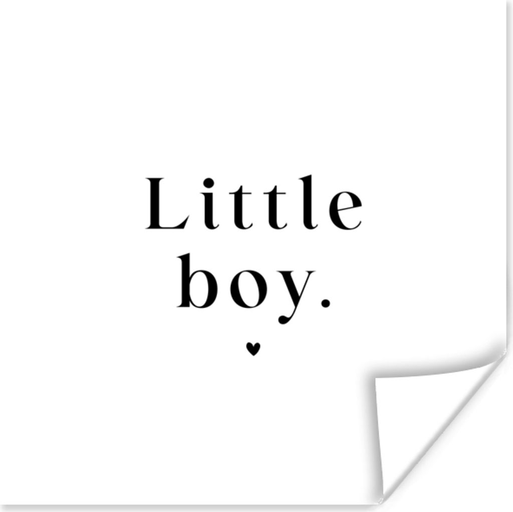 MuchoWow Poster Kinder - Sprichwörter - Kleiner Junge - Zitate - Jungen 100x100 cm - Babyzimmer