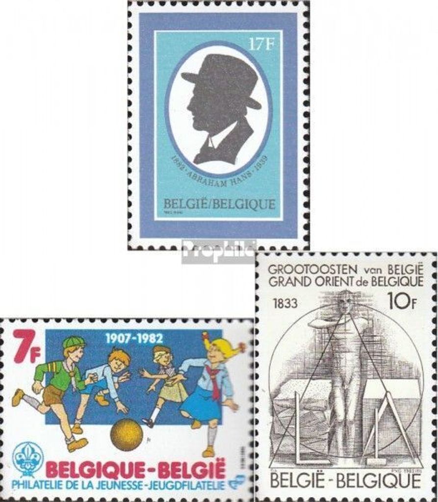 Briefmarken Belgien 1982 Mi 2116,2117,2118 (kompl.Ausg.) Produktbild 