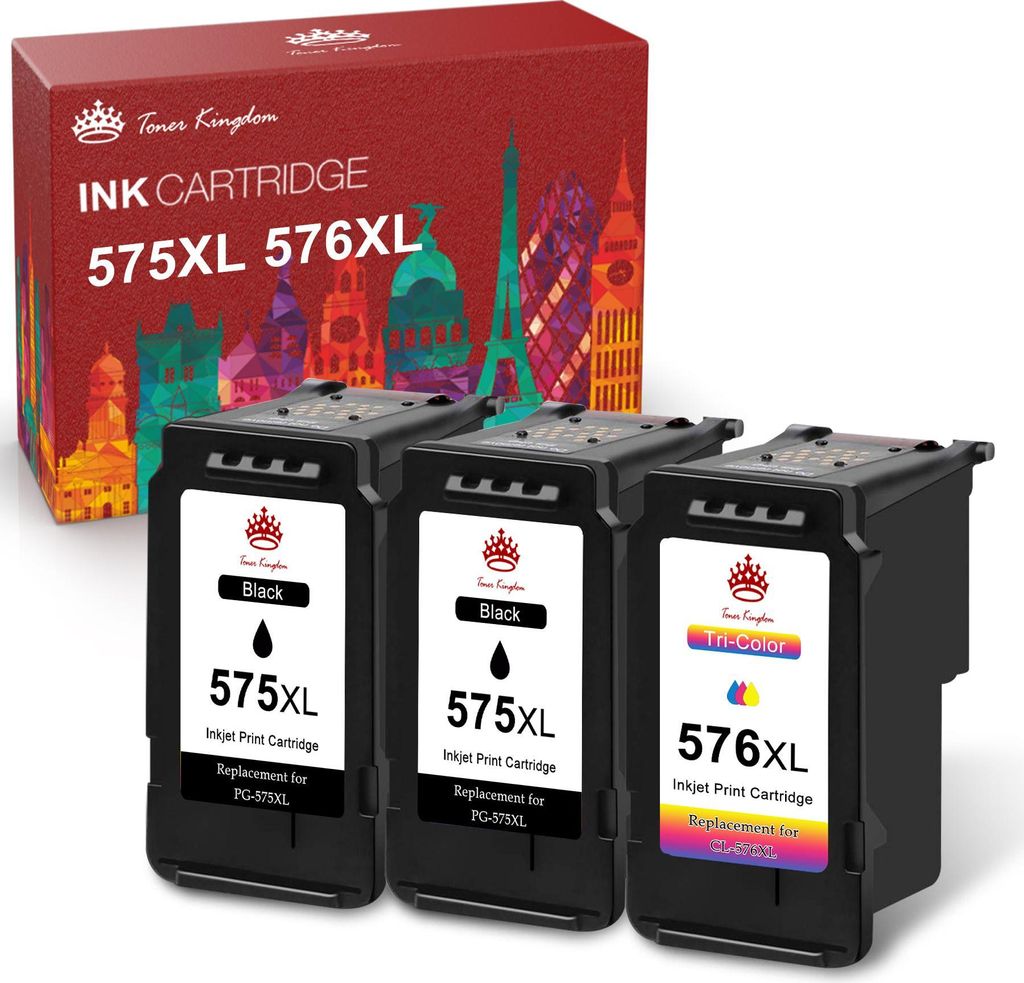 3er Patronen PG-575XL CL-576XL für Canon 575 576 XL Pixma Produktbild 