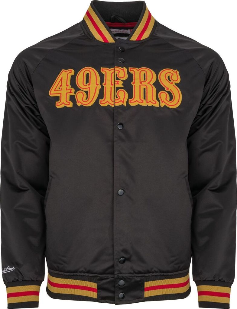 Mitchell & Ness NFL Lightweight Satin Jacket San Francisco 49ers black M