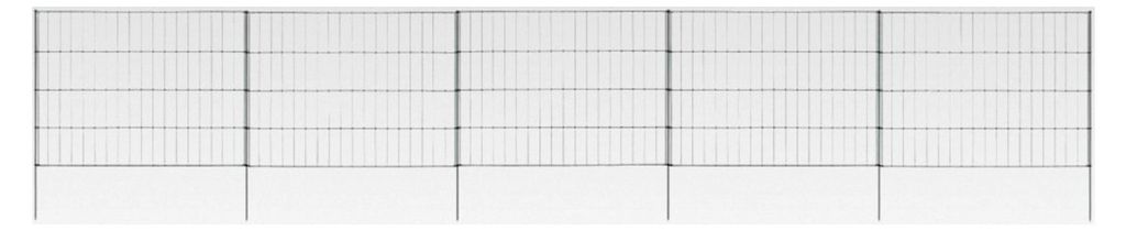 Gartenzaun Set Teichzaun Schutzzaun Gitterzaun Steckzaun Zaun-Set 115x79 cm Grün