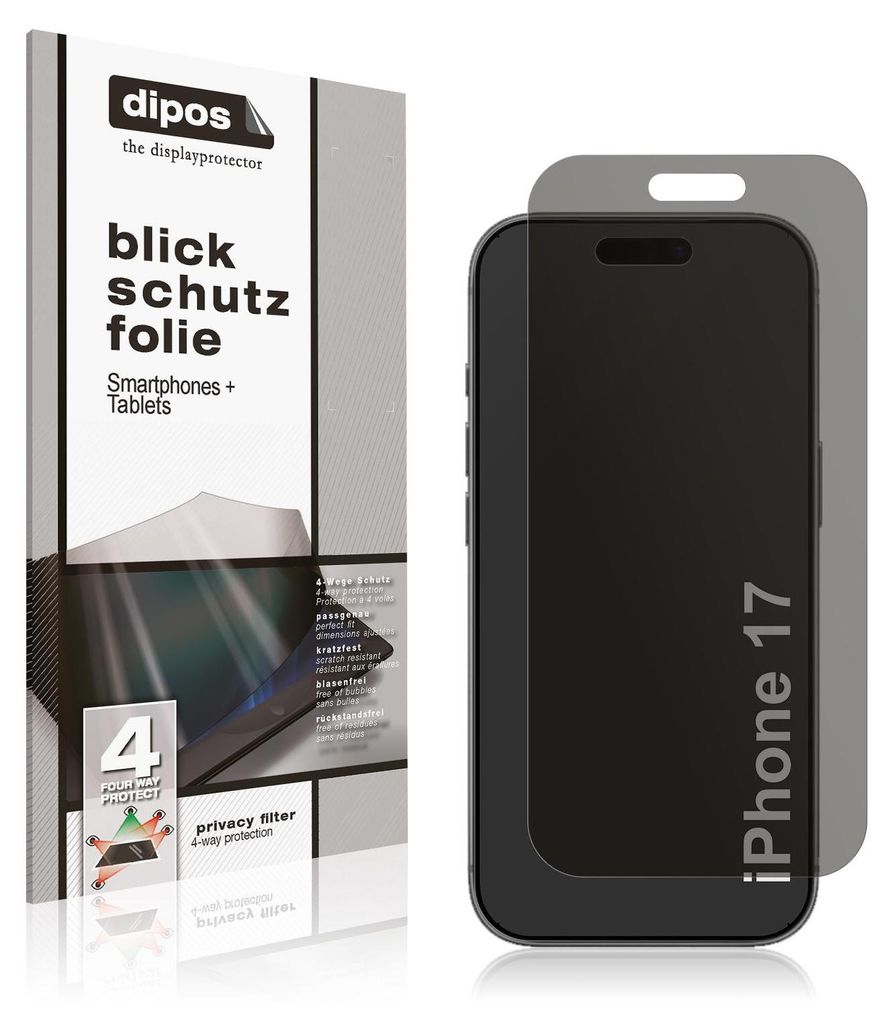 A product shot of a screen protector packaging and a smartphone with a screen protector applied.