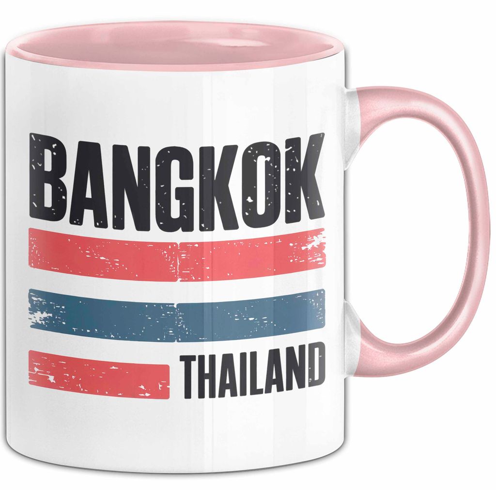 Bangkok Thailand Tasse Geschenk Lustige Geschenkidee Spruch (Rosa)