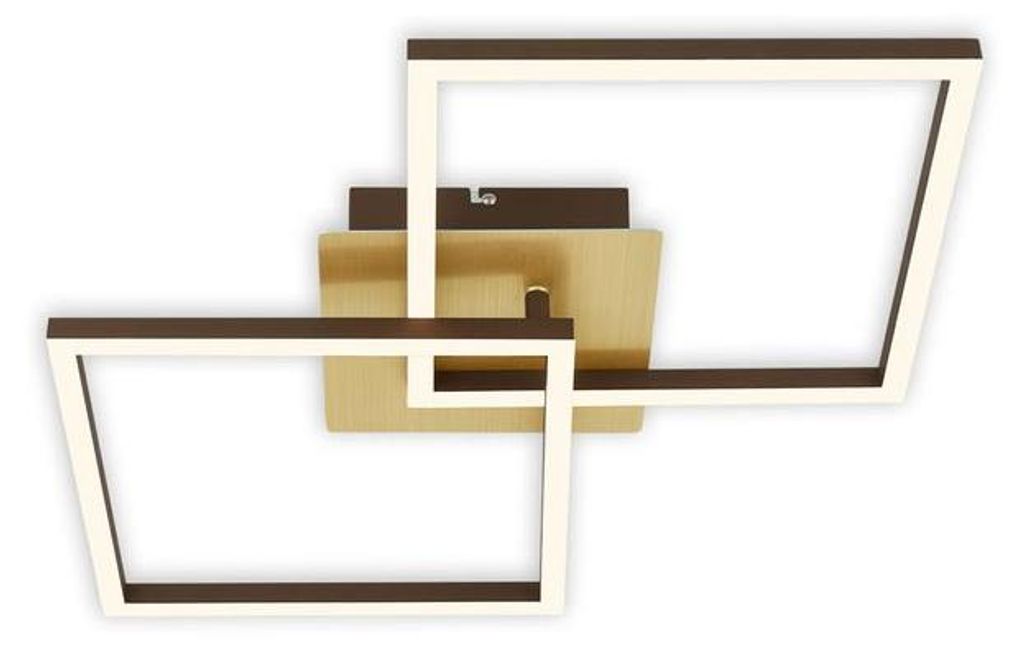 Lampada da soffitto a LED, marrone dorato, 2x LED/11W Immagine del prodotto 