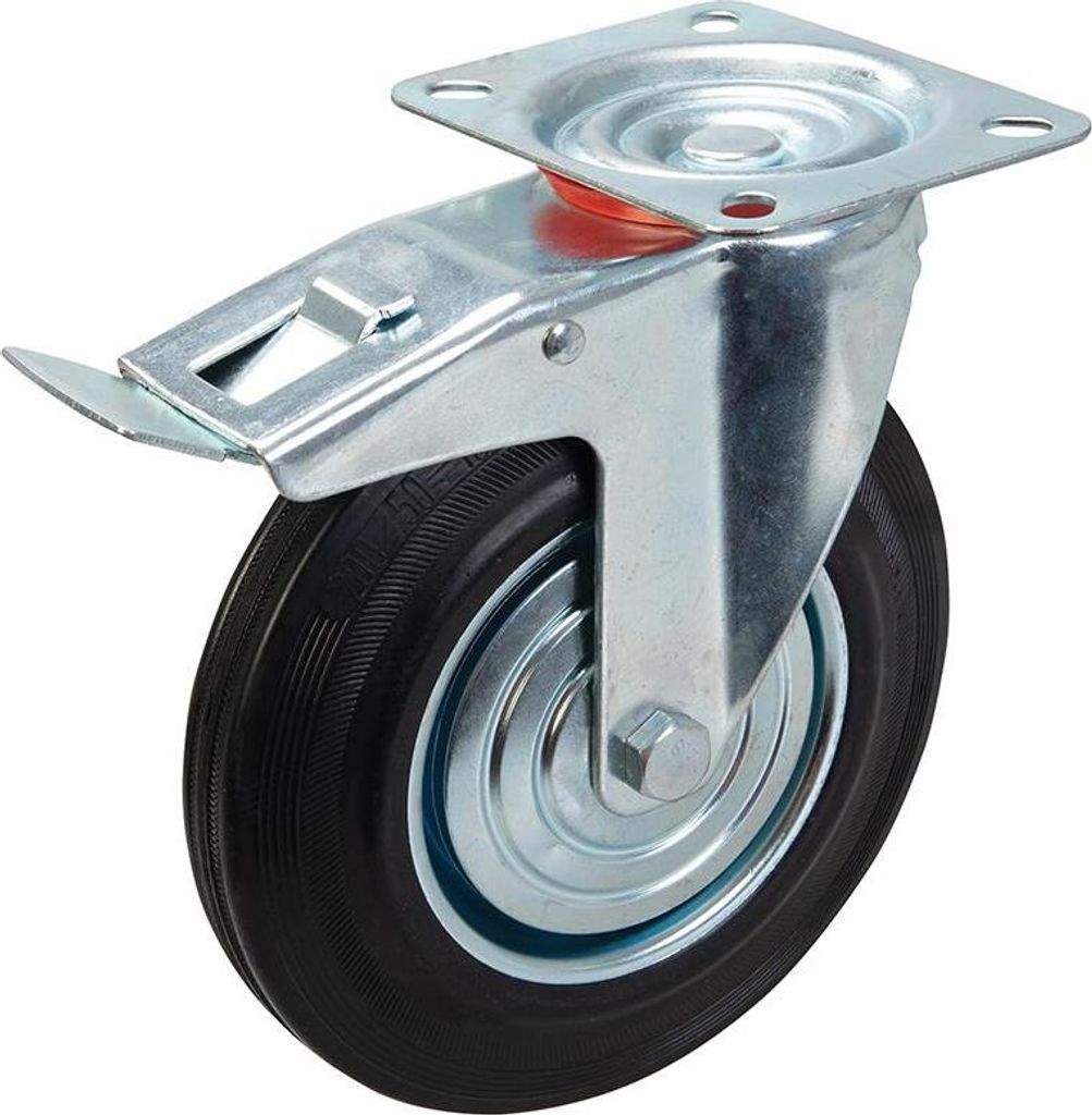 FIXMAN Gummi-Schwerlastrolle 200 mm, 200 kg