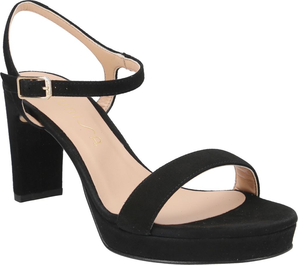 Unisa Sandalette SORO, Rauleder, Schwarz, Damen Produktbild 