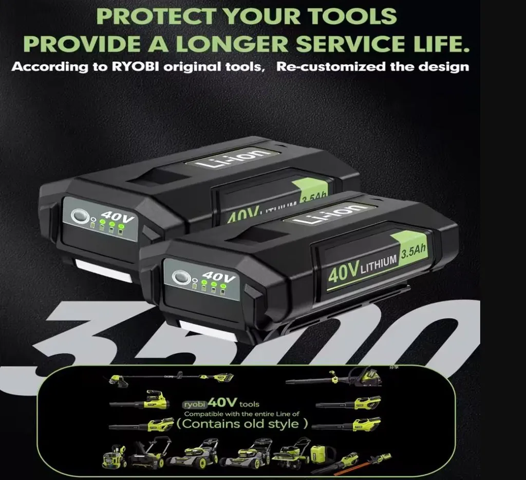 Batterie Ryobi 40V Haute Capacité 3500mAh - Performance Longue Durée