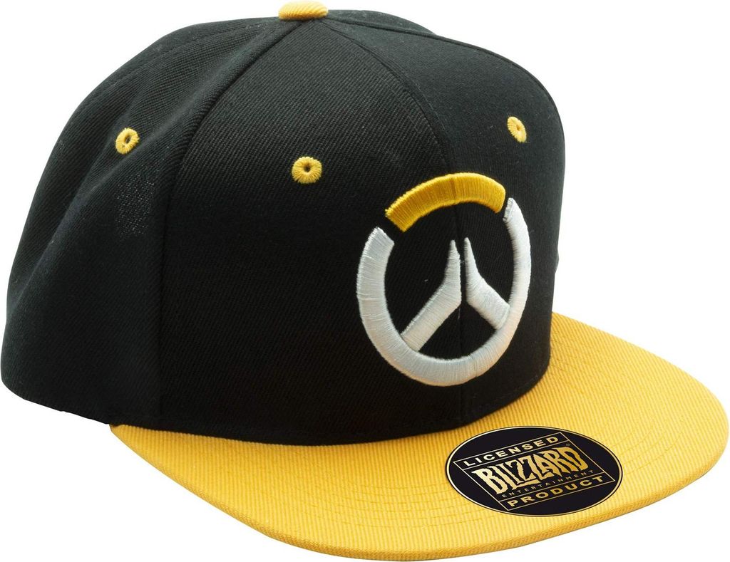 Overwatch - Snapback Mütze CD230 (Einheitsgröße) (Gelb/Schwarz)