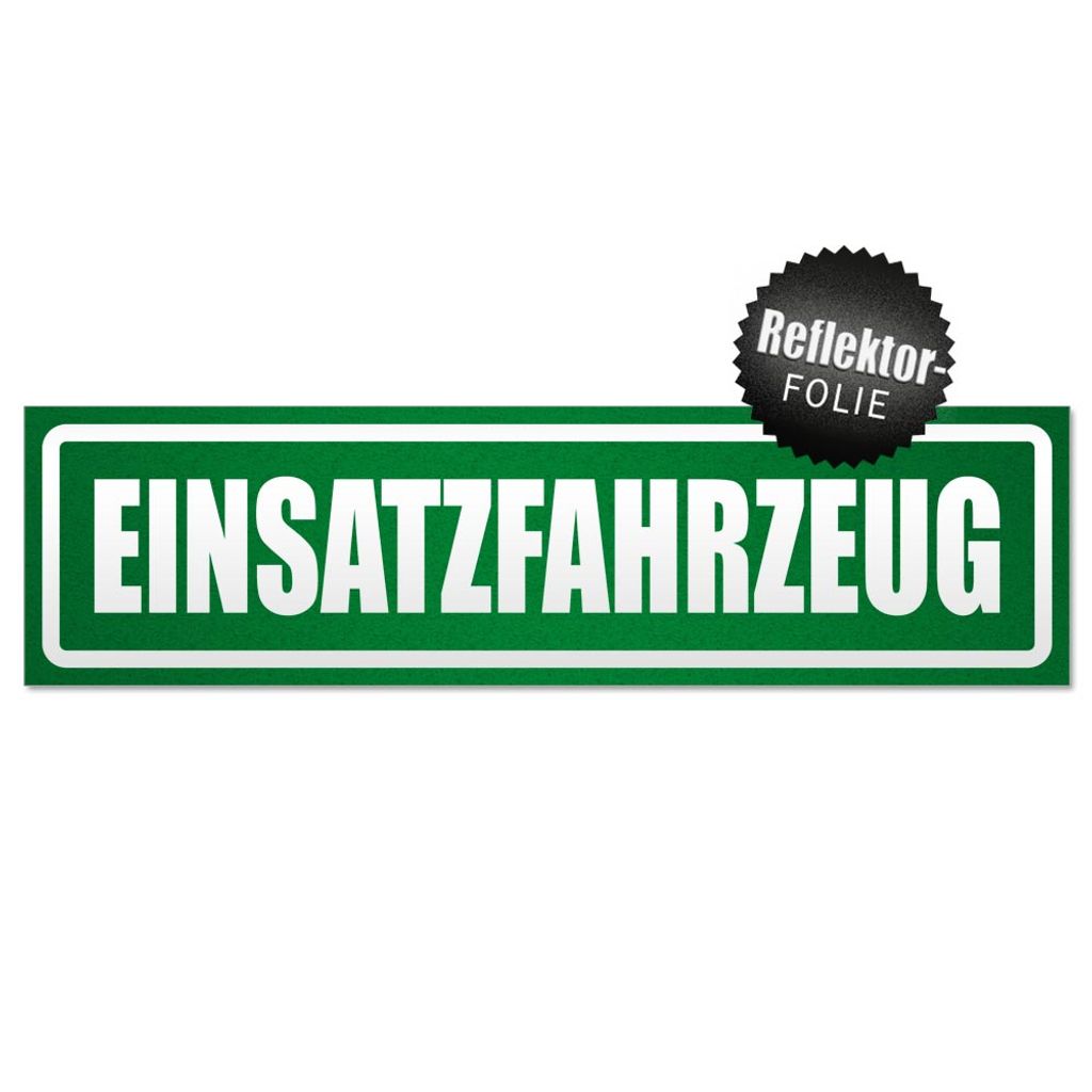 Einsatzfahrzeug invertiert Magnetschild Schild magnetisch