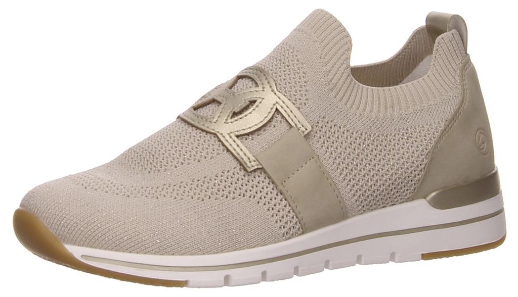 Remonte Straßenslipper(Trott) Abs.b.25 mm in beige, Gr. 38