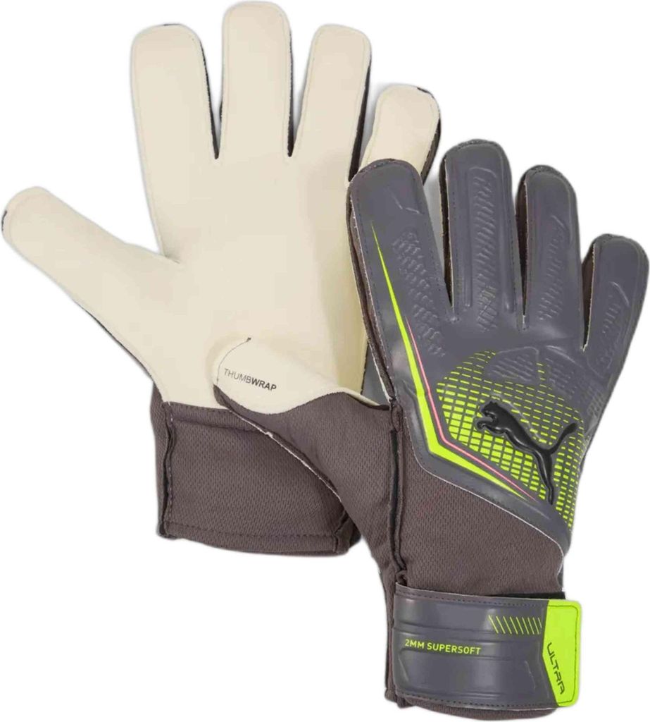 Puma Ultra Play RC Torwarthandschuh grau neongelb Gr 6