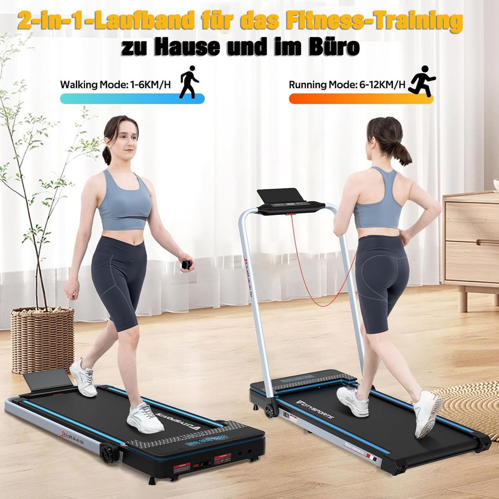 Laufband mit Steigung , 1400W Bluetooth-Lautsprecher Produktbild 2