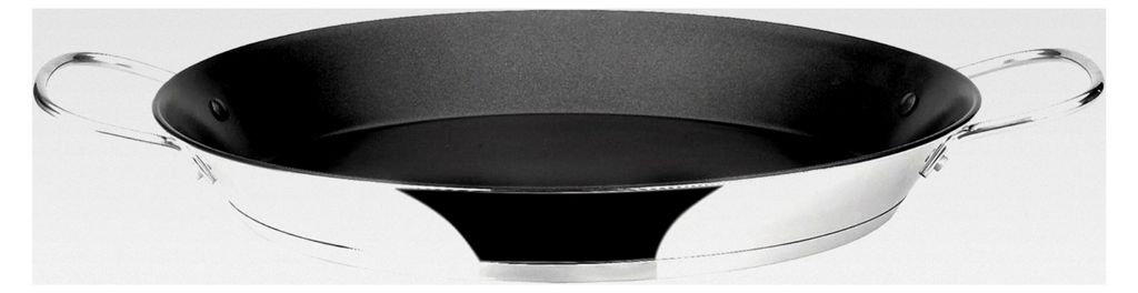 Bistrot Paella-Pfanne, 28 cm, Edelstahl, Antihaft, 2 Portionen, induktionsgeeignet