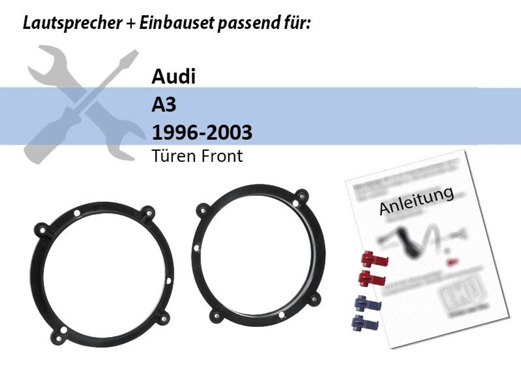 JBL Stage1 51F Auto Lautsprecher 13cm - 2-Wege Koax System 300W Für BMW 5er E39 Türen Front