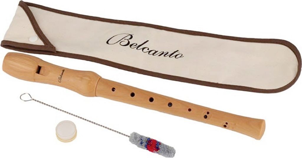 Belcanto Blockflöte BCR-32-G C-Sopranblockflöte aus Holz Deutsche Griffweise