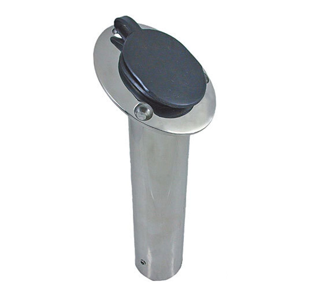 Angelrutenhalter mit Gummikappe, 245mm, Edelstahl A2