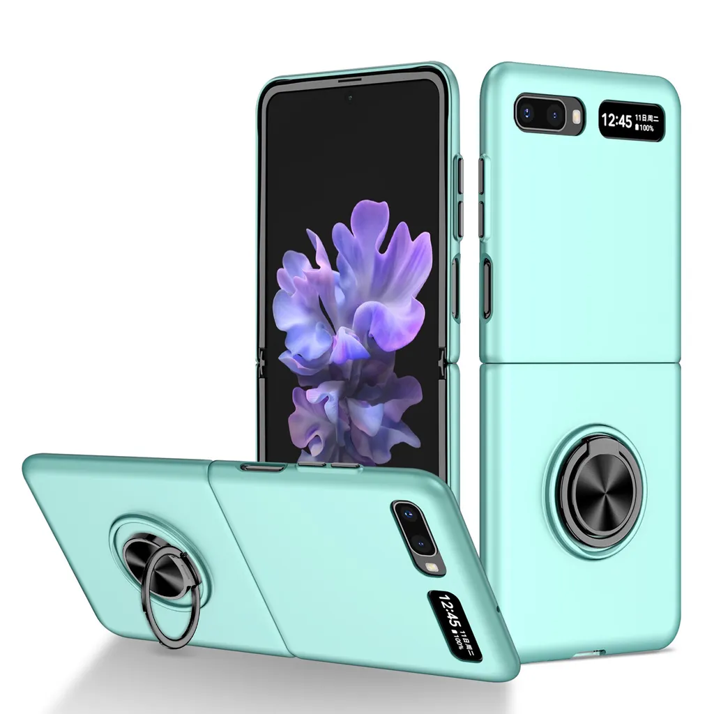 Offerta Cover Galaxy Z Flip 5G Blu con Anello - Sottile e Resistente - 1