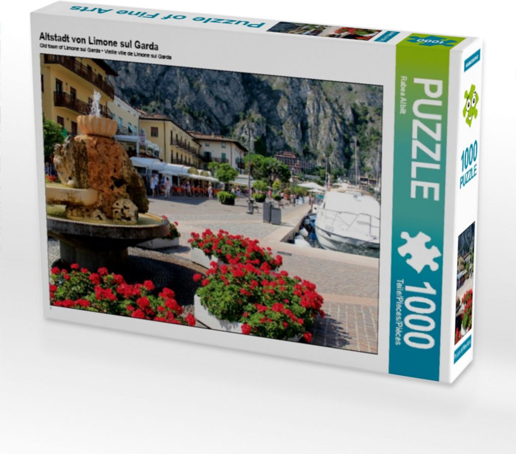 Calvendo Altstadt von Limone sul Garda 1000 Teile Puzzle quer 640x480mm, Albilt Rabea; 7334712