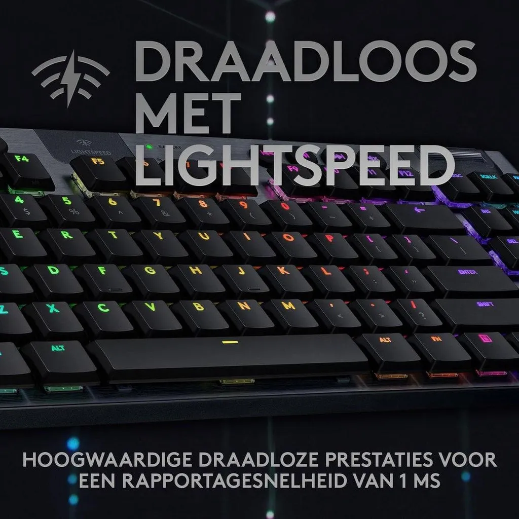 Logitech G915 TKL Clavier Gaming sans Fil Idéal pour Setup Compact