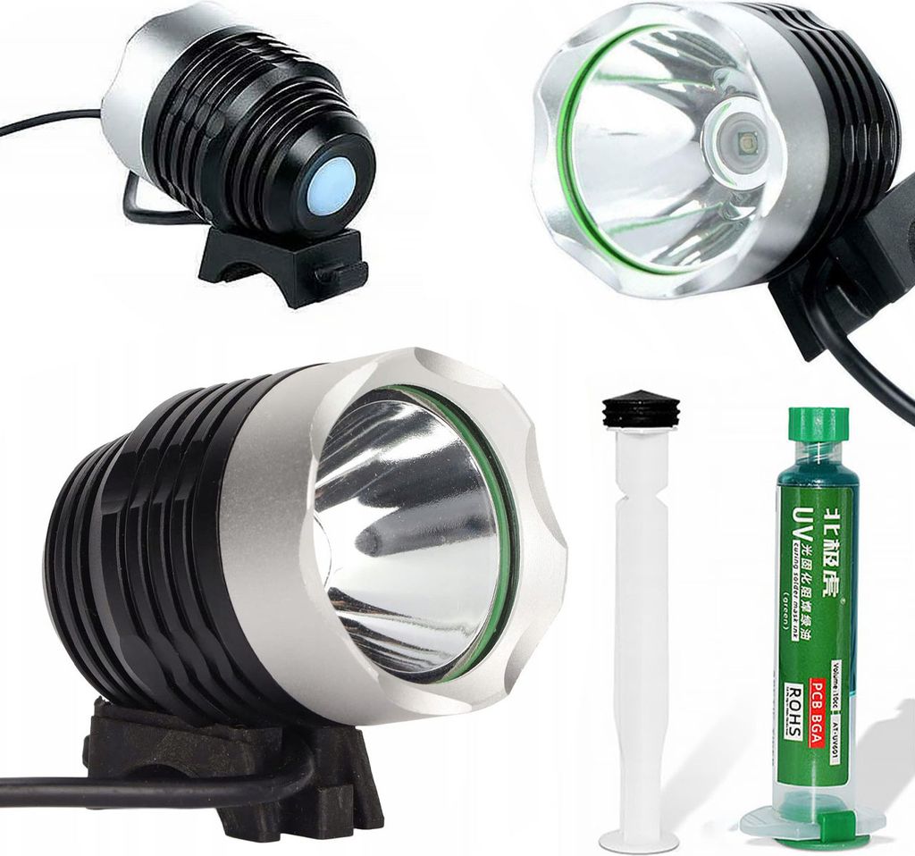 Soldermaska zielona 10ml z tłoczkiem + Lampa do utwardzania Image du produit 