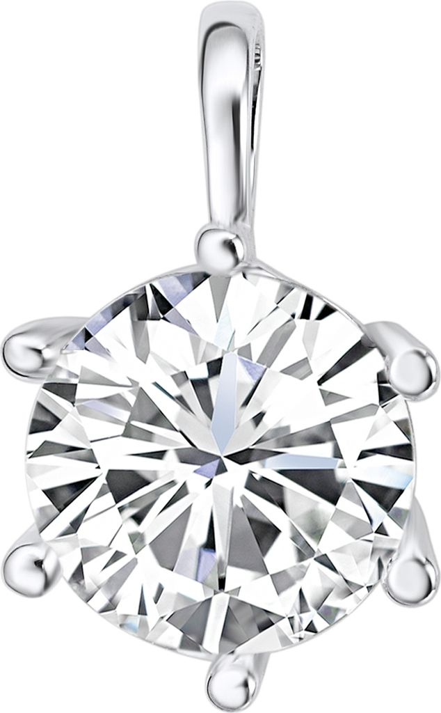 Anhänger verziert mit Kristallen von Swarovski weiß