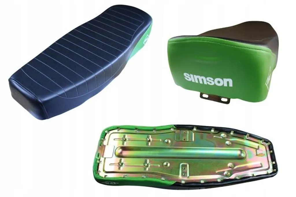 Banc plat Simson S51 : remplacez votre selle usée par du métal noir