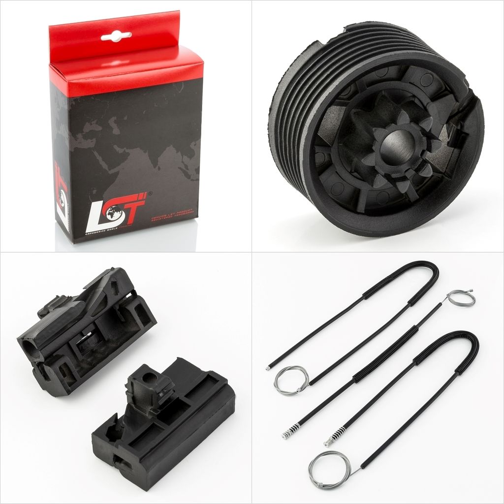 Fensterheber Reparatursatz Seilzug Rolle Gleitstücke Set VR für MERCEDES VITO