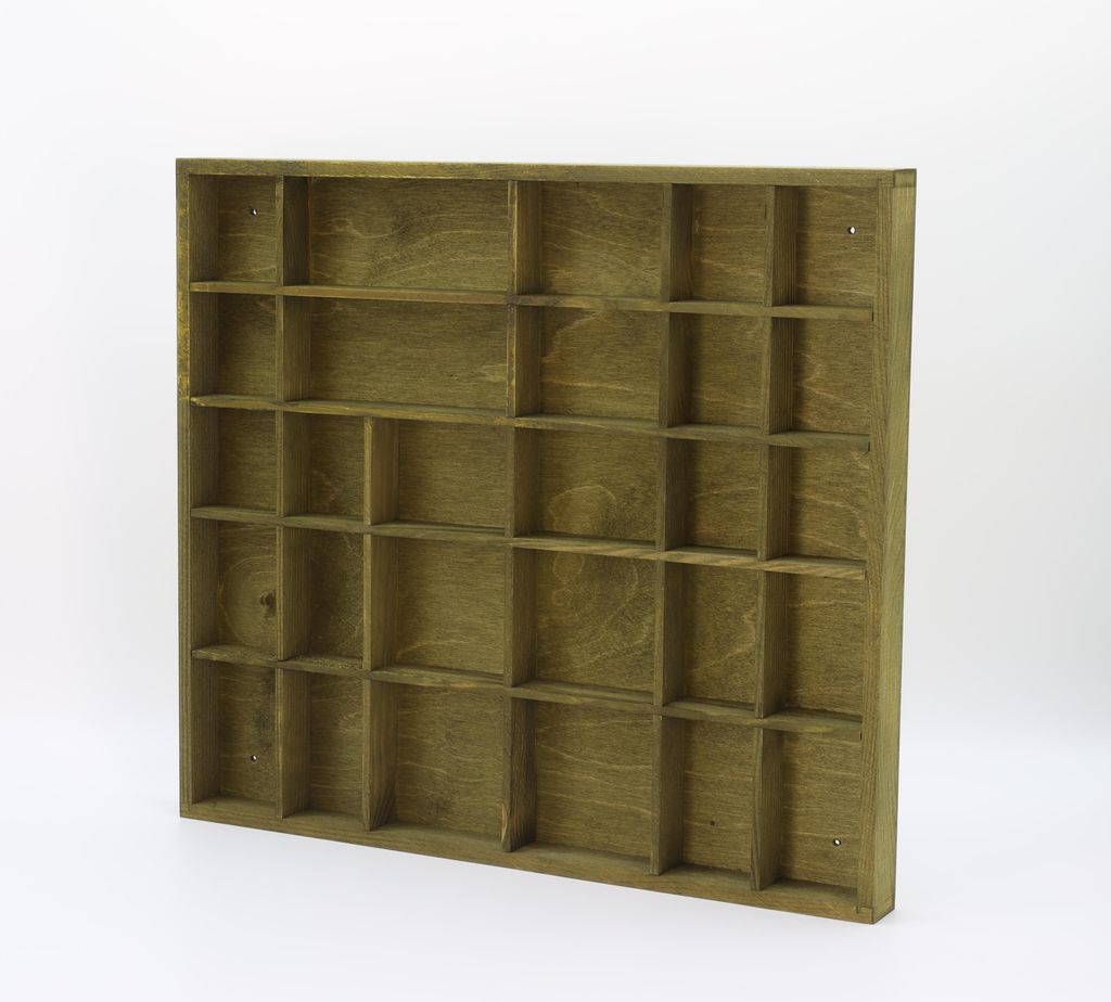 Woodweaver | Holzregal 28 Fächer 45x40x3,5cm | Produktbild 