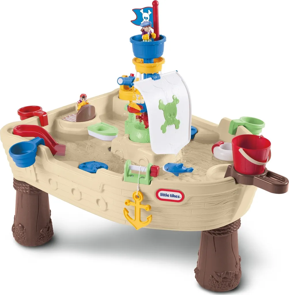 Table de jeu Little Tikes Bateau à eau avec fontaine et accessoires