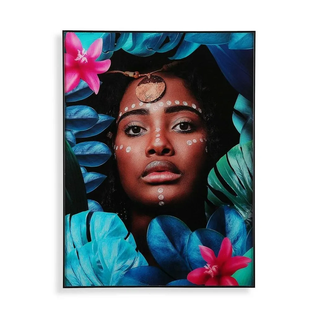Tableau Africain pour Salon : Décoration Murale en Verre 60 x 80 cm