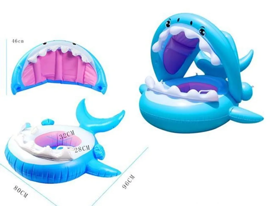 KIK KX5537 Gommone con tettuccio blu squalo