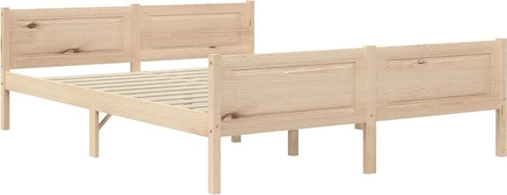 vidaXL Massief houten bed, dennenhout, 140x200 cm Productafbeelding 