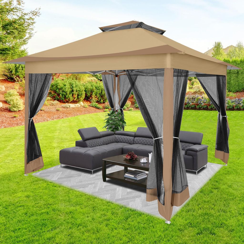 Pavillon 3,6 x 3,6 m, pavillon pliable, chapiteau, tente de Image du produit 