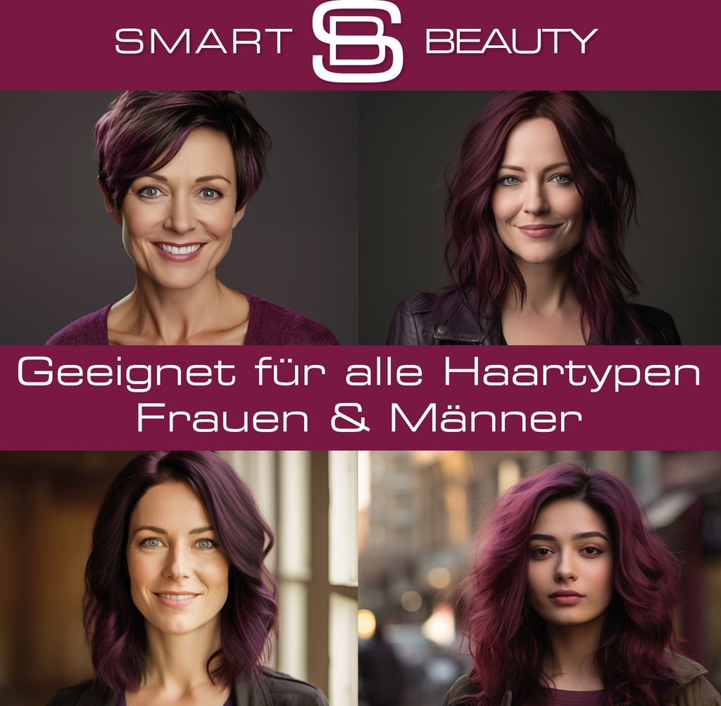 Smart Beauty Pflaumenblau permanentes Haarfärbemittel mit Produktbild 4
