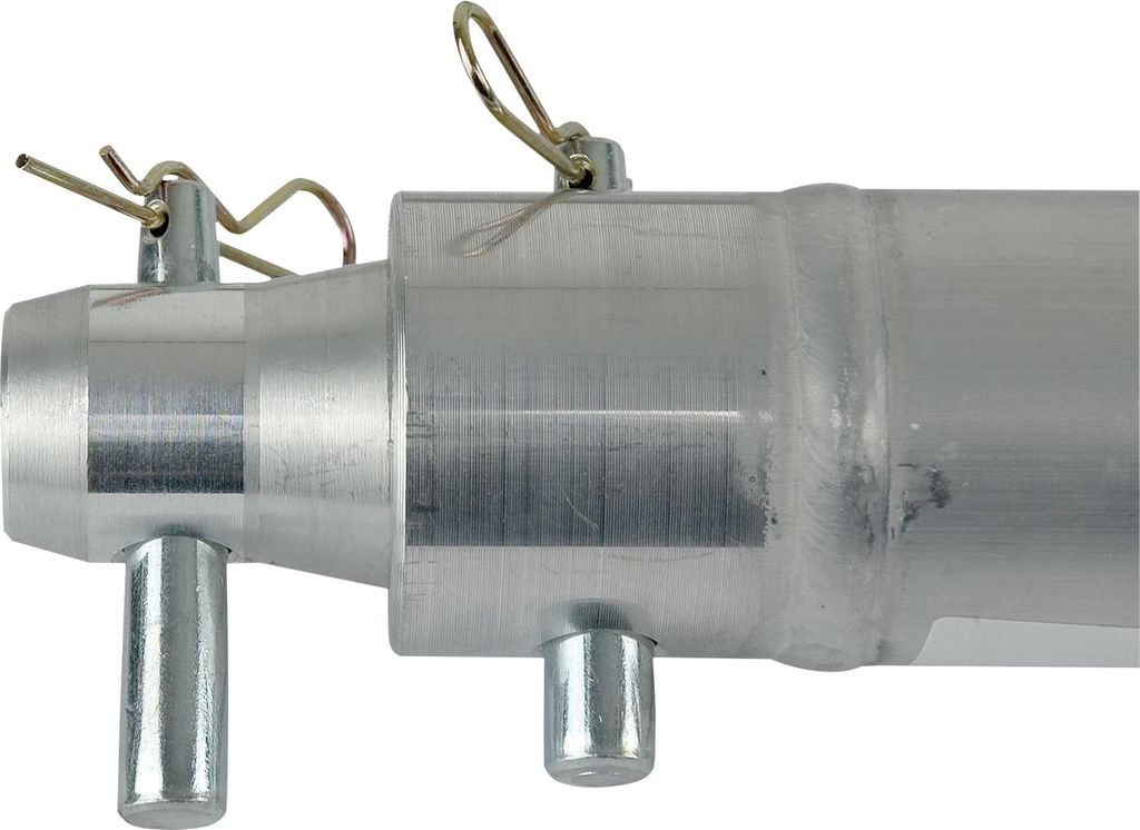 Milos F Truss - Single Tube 50 mm Tube F 500 - incl. 1x female receiver - 50 cm - silver