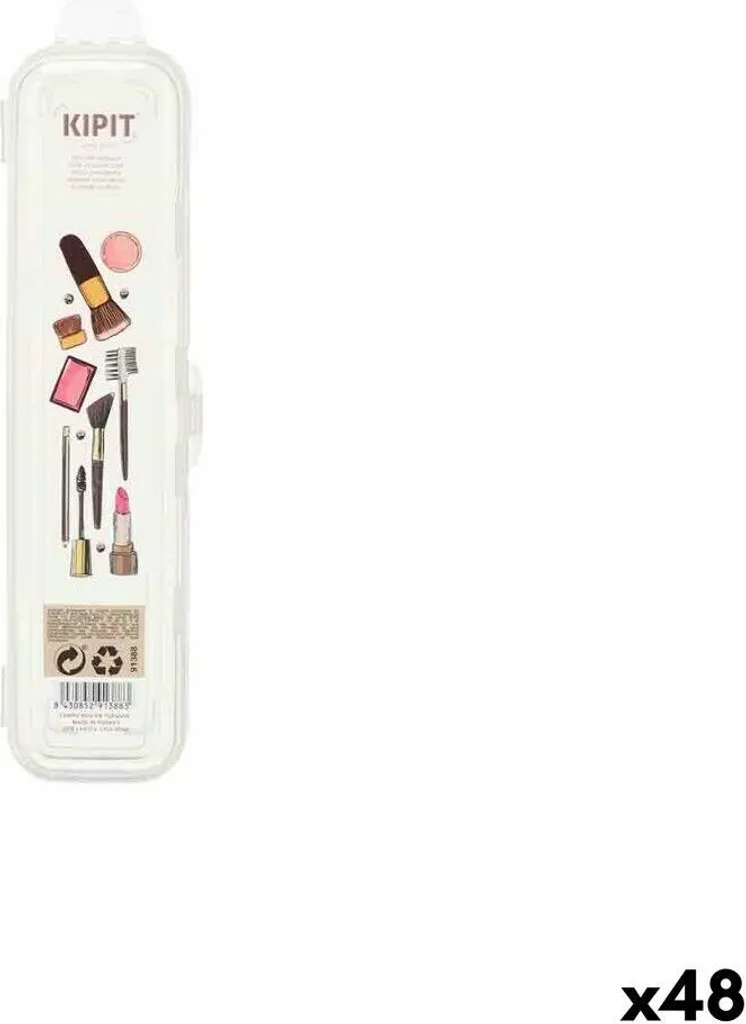 Etüie Kipit 3 Pochette Transparente Maquillage en Lot de 48 Pièces