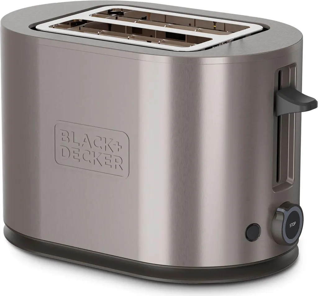 Grille-pain électrique 2 fentes inox 900W pour tartines croustillantes
