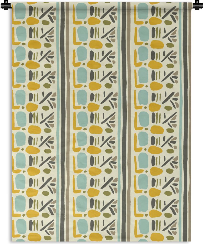 MuchoWow Wandteppich Wandbehang Inka - Muster - Abstrakt 90x120 cm Tapisserie Dekoration Wandtuch - Wanddeko