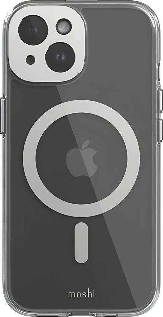 Moshi iGlaze Luna Silver iPhone 15: Eleganza MagSafe e Stile Urban