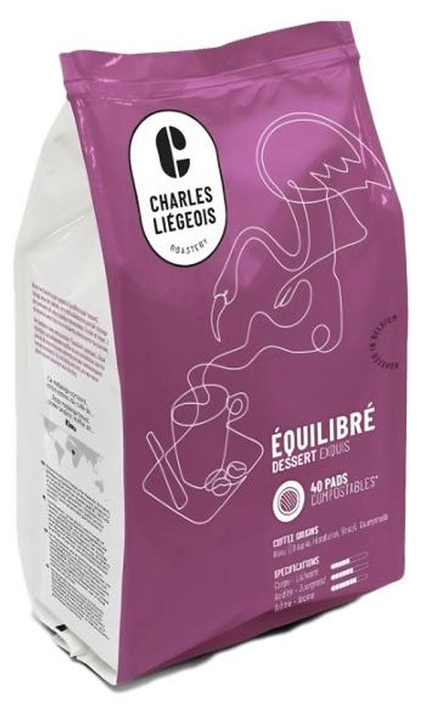 Kaffeepads Charles Liégeois Équilibré, 40 Stk.