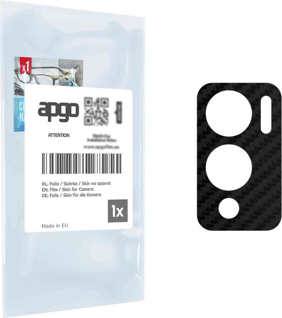 apgo Objektivschutz-Folie, Kameraschutz kompatibel mit Infinix Note 12, Carbon-Imitation, Rückseite Schutzfolie für Kamera-Insel, Hinten Folie, k...