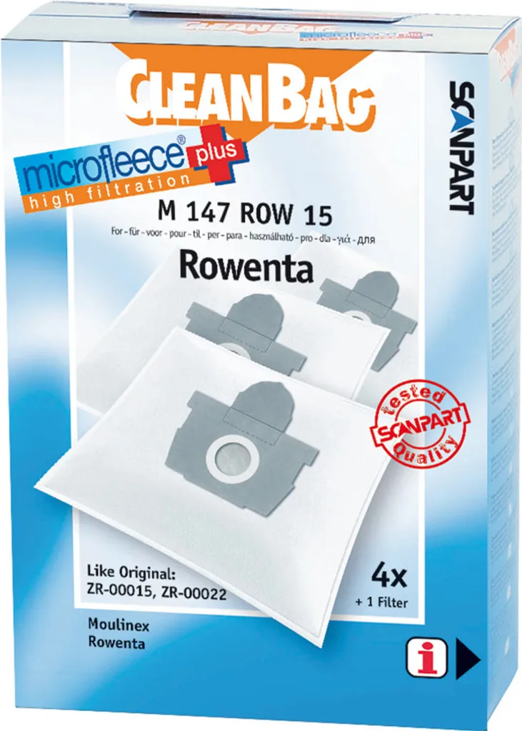 Sacchetti Scanpart Rowenta Artec2 ZR0015: Micropile Alta Efficienza