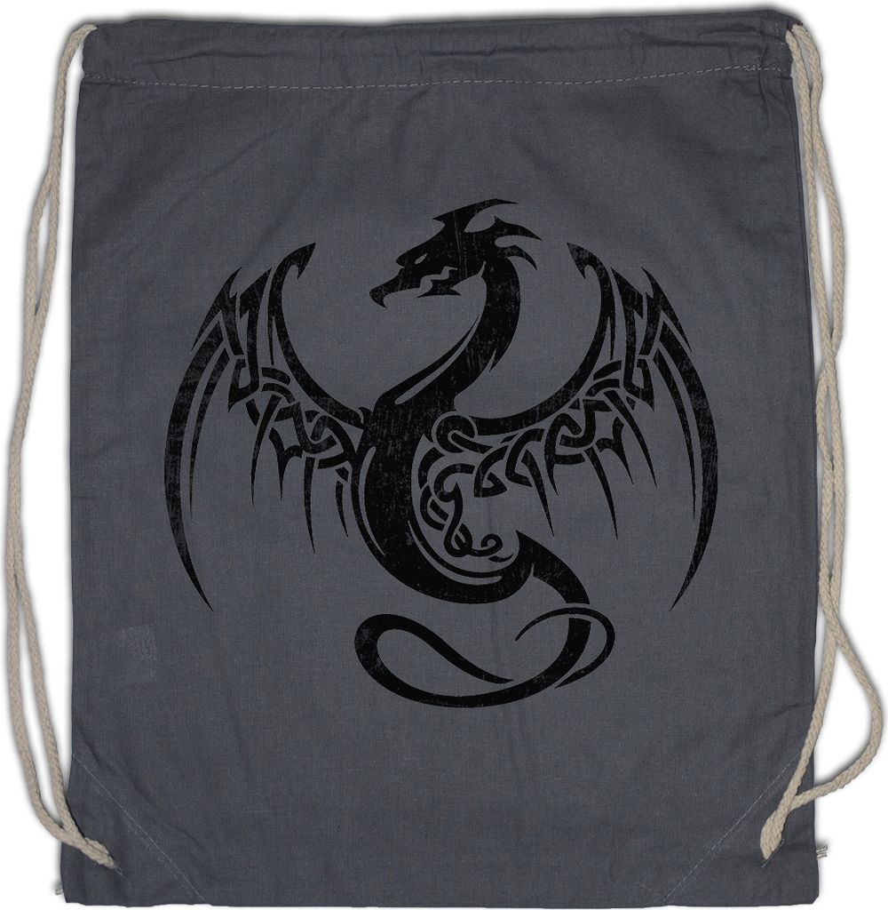 Urban Backwoods Celtic Dragon I, Turnbeutel, Farbe: Grau