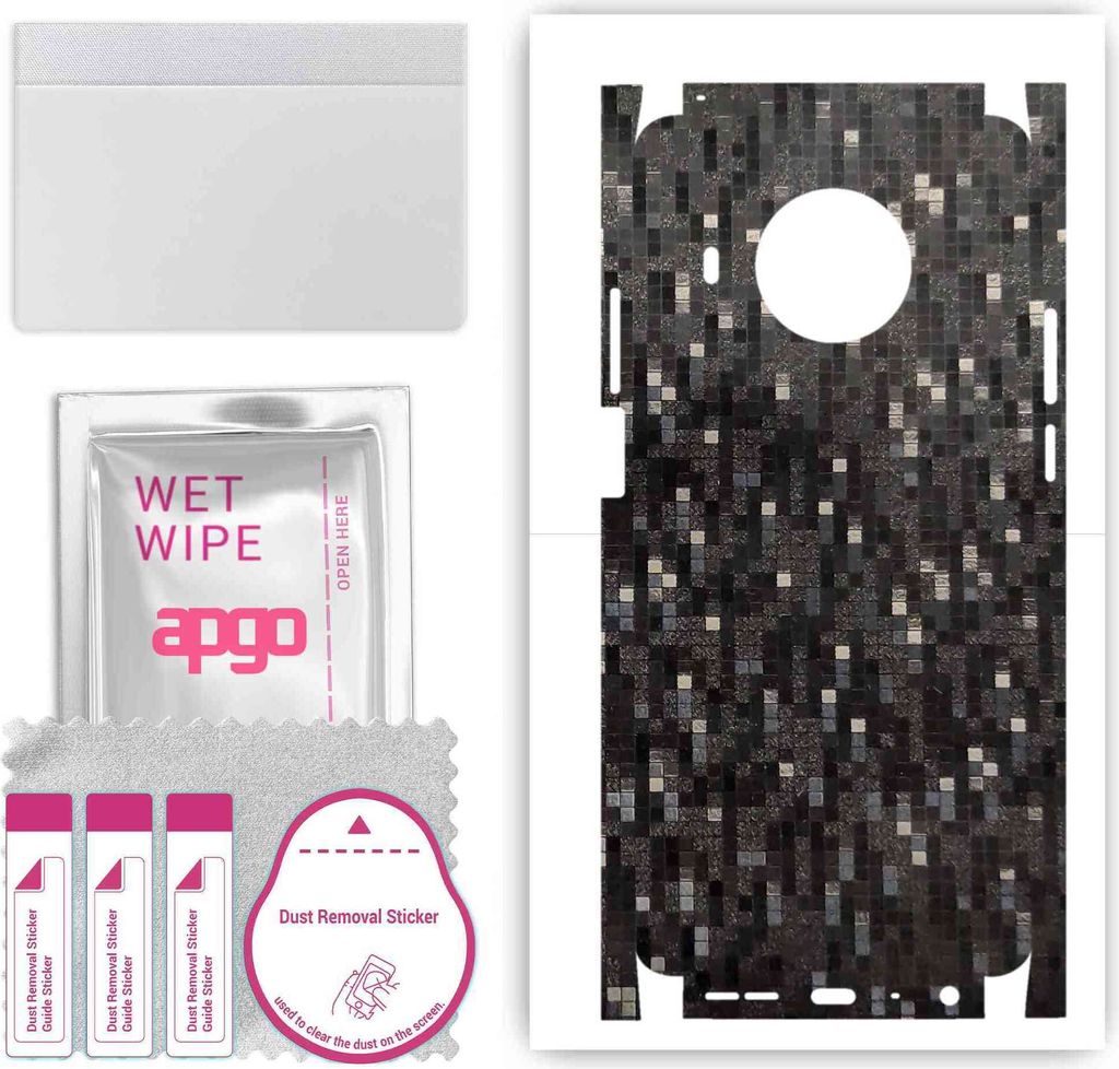 apgo Rückseite + Seiten Schutzfolie, Skin, kompatibel mit Nokia X100, Hinten Displayschutzfolie aus Vinylfolie, kratzfest, einfache Montage - Carb...