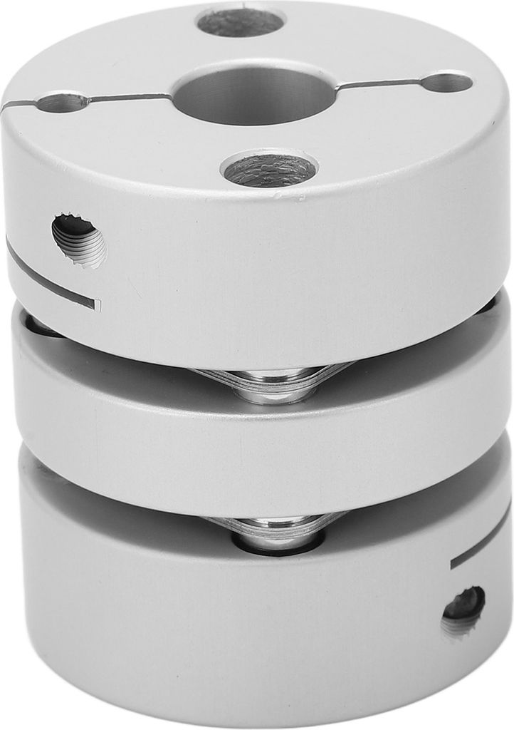 Double Diaphragm Coupling Coupler U Shaped Clamp Tight for Motor Shaft Transmission OD 44mm