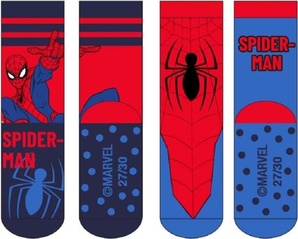 Spiderman 2 paia di calzini antiscivolo Presa sicura per Immagine del prodotto 